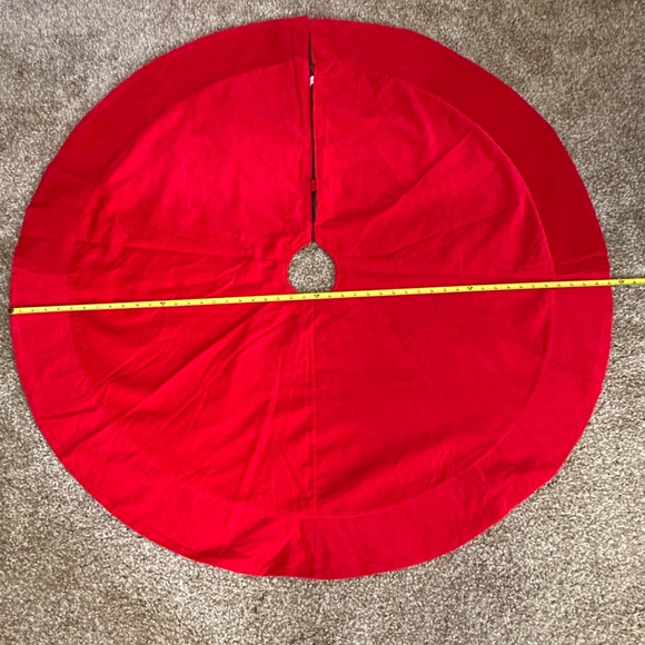 🎄Santa Red Round Velveteen Christmas Tree Skirt Target 47" - Picture 7 of 14